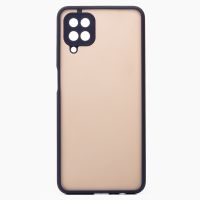 Чехол для Samsung SM-A127F (Galaxy A12 Nacho) пластиковый с окантовкой <синий> ― OnlineBazar.su