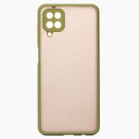 Чехол для Samsung SM-A127F (Galaxy A12 Nacho) пластиковый с окантовкой <зеленый> ― OnlineBazar.su
