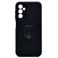 Чехол для Samsung SM-A146B (Galaxy A14 5G) силиконовый противоударный с кольцом <черный> ― OnlineBazar.su