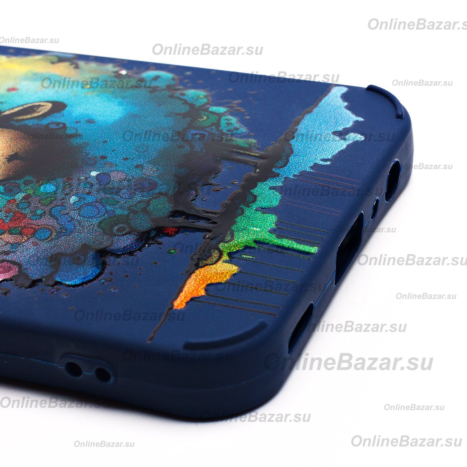 Чехол для Samsung SM-A156B (Galaxy A15 5G) силиконовый (рис. 335/овечка) <темно-синий> ― OnlineBazar.su
