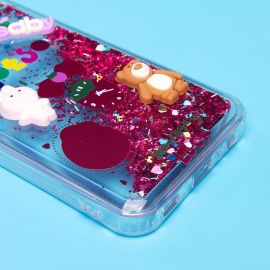 Чехол для Samsung SM-A156B (Galaxy A15 5G) силиконовый 3D игрушки <бордовый>