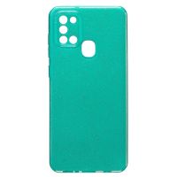 Чехол для Samsung SM-A217F (Galaxy A21s) силиконовый с блестками №3 <мятный> ― OnlineBazar.su