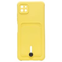 Чехол для Samsung SM-A226B (Galaxy A22s 5G) силиконовый с картхолдером №4 <желтый> ― OnlineBazar.su