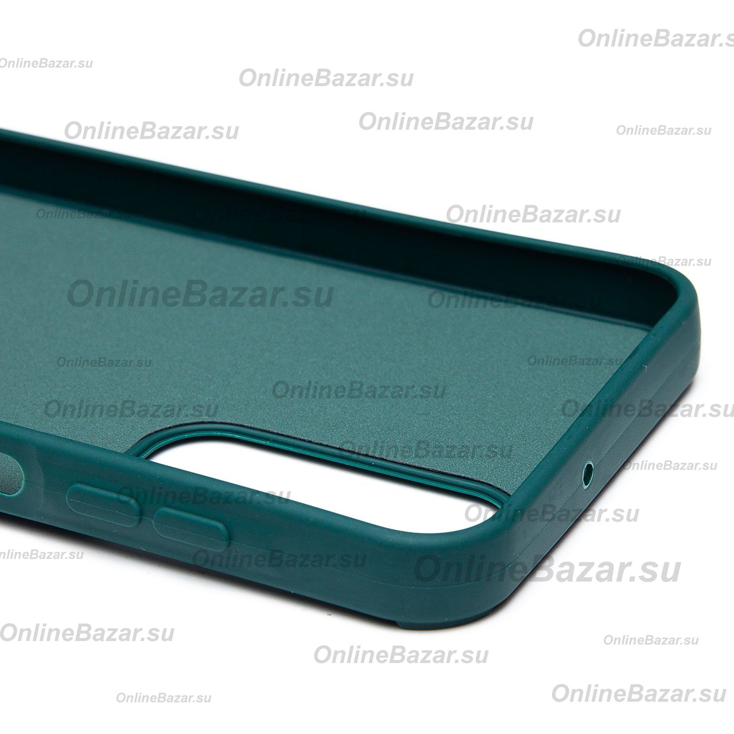 Чехол для Samsung SM-A256E (Galaxy A25 5G) силиконовый (рис. 335/медведь) <темно-зеленый> ― OnlineBazar.su