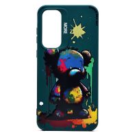 Чехол для Samsung SM-A356E (Galaxy A35 5G) силиконовый (рис. 335/медведь) <темно-зеленый> ― OnlineBazar.su