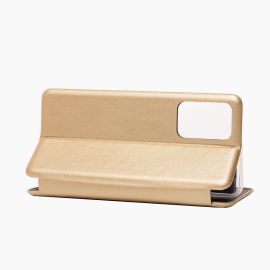 Чехол для Samsung SM-A525F (Galaxy A52) флип боковой кожзам №3 <золотой>