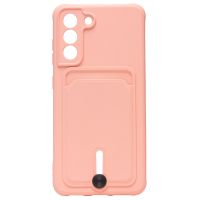 Чехол для Samsung SM-G990B (Galaxy S21 FE) силиконовый с картхолдером №4 <светло-розовый> ― OnlineBazar.su