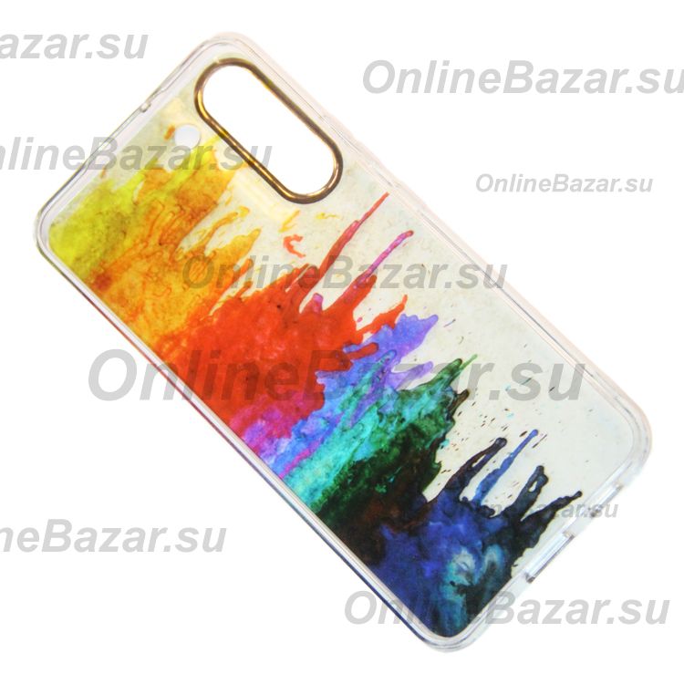 Чехол для Samsung SM-S906B (Galaxy S22 Plus) пластиковый с силиконовым бортиком (рис. 065/009) ― OnlineBazar.su