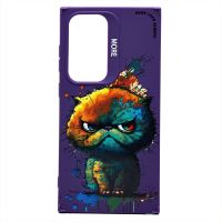 Чехол для Samsung SM-S928B (Galaxy S24 Ultra) силиконовый (рис. 335/кот) <фиолетовый> ― OnlineBazar.su