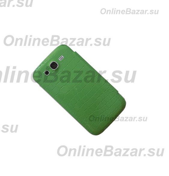 Чехол для Samsung i9082 (Galaxy Grand Duos) обложка стекло + натуральная кожа Xuenair Mirror Dress Series <зеленый> ― OnlineBazar.su