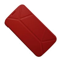 Чехол для Samsung i9200 (Galaxy Mega 6.3) флип боковой задняя крышка+кожзам Pisen <красный> ― OnlineBazar.su