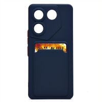 Чехол для Tecno Camon 20 Pro 5G (CK8n) силиконовый с картхолдером №9 <темно-синий> ― OnlineBazar.su