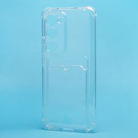 Чехол для Tecno Spark 40 Pro+ (KM7) силиконовый с картхолдером №2 <прозрачный>