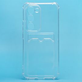 Чехол для Tecno Spark 40 Pro+ (KM7) силиконовый с картхолдером №2 <прозрачный>