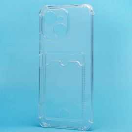 Чехол для Tecno Spark 40C (KM4k) силиконовый с картхолдером №2 <прозрачный>