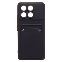 Чехол для Xiaomi 23113RKC6G силиконовый с картхолдером №9 <черный> ― OnlineBazar.su