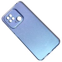 Чехол для Xiaomi 220333QNY силиконовый с блестками №3 <светло-голубой> ― OnlineBazar.su