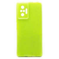 Чехол для Xiaomi Redmi Note 10 Pro силиконовый с блестками №3 <светло-зеленый> ― OnlineBazar.su