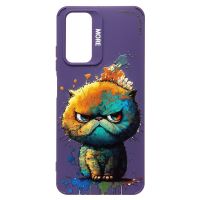 Чехол для Xiaomi Xiaomi 2201117TY силиконовый (рис. 335/кот) <фиолетовый> ― OnlineBazar.su