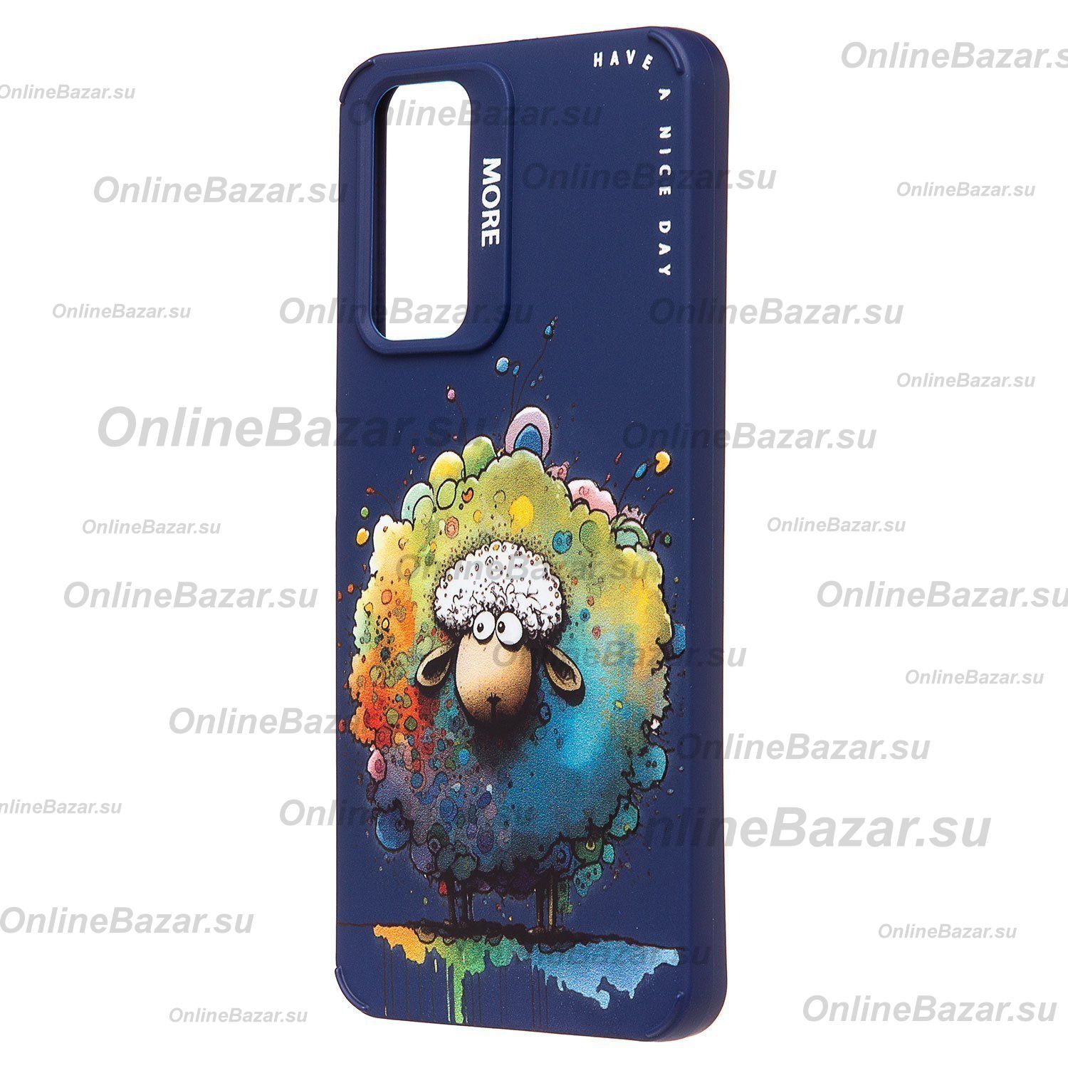 Чехол для Xiaomi 2201117SY силиконовый (рис. 335/овечка) <темно-синий> ― OnlineBazar.su