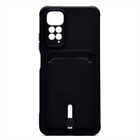 Чехол для Xiaomi 2201117SY силиконовый с картхолдером №4 <черный> ― OnlineBazar.su