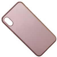 Чехол для Apple iPhone Xs задняя крышка пластик Soft Touch <розовое золото> ― OnlineBazar.su