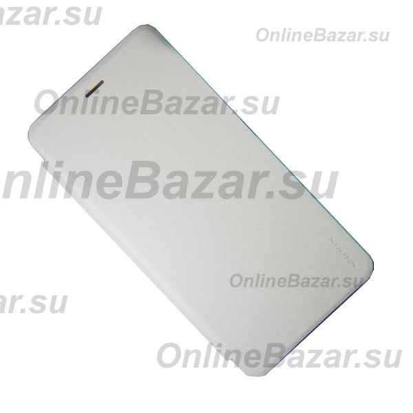 Чехол для Asus ZenFone 3 Ultra (ZU680KL) флип боковой пластик-кожзам Nillkin Sparkle <белый> ― OnlineBazar.su