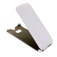 Чехол для HTC One (M8) флип кожзам №1 <белый> ― OnlineBazar.su