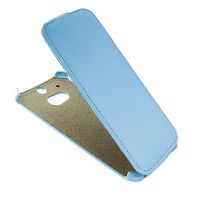 Чехол для HTC One (M8) флип кожзам №1 <голубой> ― OnlineBazar.su