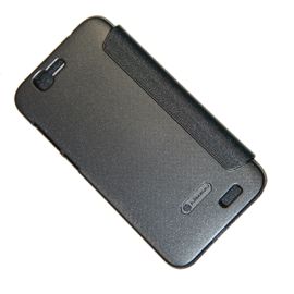 Чехол для Huawei Ascend G7 флип боковой пластик-кожзам с окошком Nillkin Sparkle <черный>