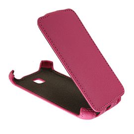 Чехол для LG E435 (Optimus L3 II Dual) флип кожзам №1 <розовый>