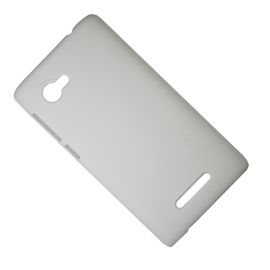 Чехол для Lenovo A880 задняя крышка пластик ребристый Nillkin <белый>