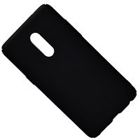 Чехол для Meizu 15 Plus (M891M) задняя крышка пластик Soft Touch <черный> ― OnlineBazar.su