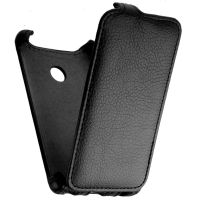 Чехол для Microsoft 532 Lumia Dual Sim флип кожзам №1 <черный> ― OnlineBazar.su