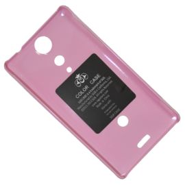 Чехол для Sony LT29i (Xperia TX) задняя крышка пластик лакированный SGP Case Ultra Slider <розовый>