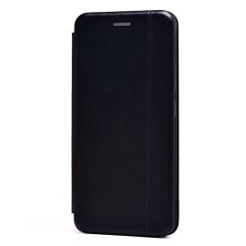 Чехол для Realme RMX3269 флип боковой кожзам №3 <черный>