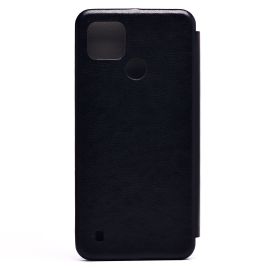 Чехол для Realme RMX3269 флип боковой кожзам №3 <черный>