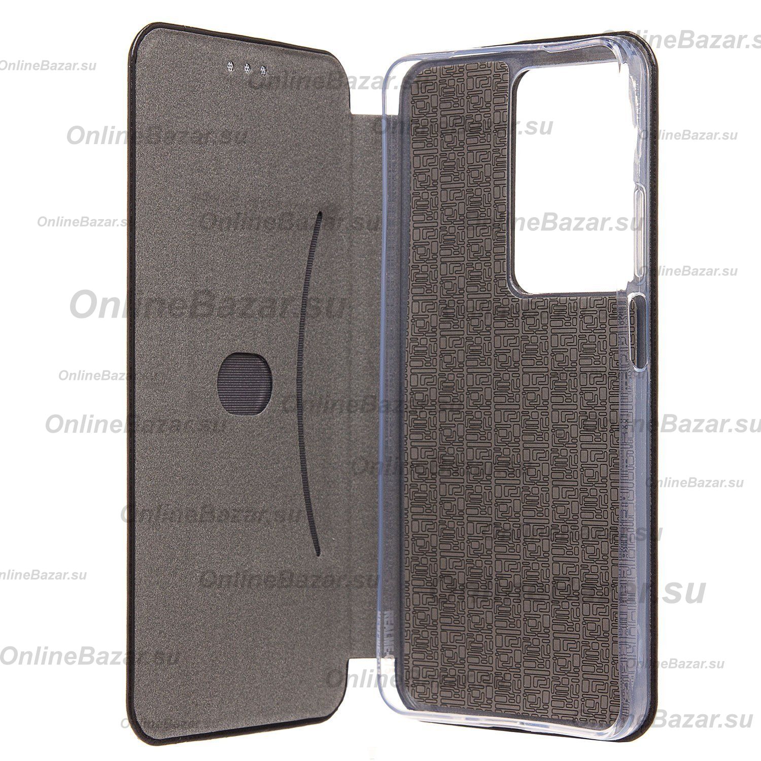 Чехол для Realme RMX3941 флип боковой кожзам №3 <черный> ― OnlineBazar.su