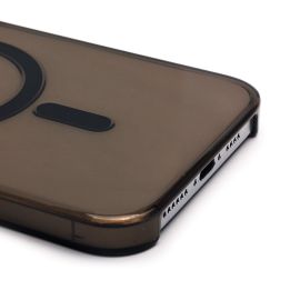 Чехол для Apple iPhone 16 Plus пластиковый MagSafe №4 <черный> (премиум)