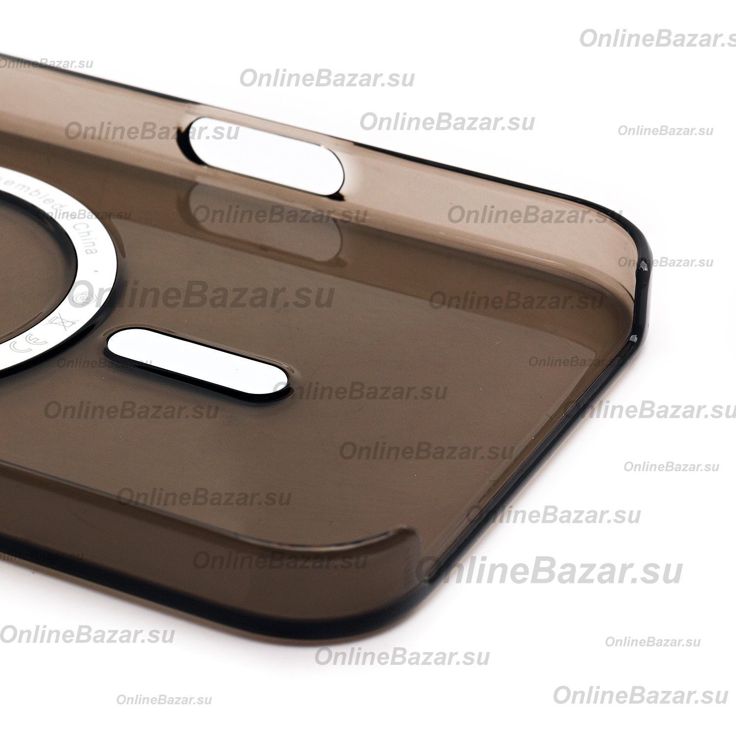 Чехол для Apple iPhone 16 Plus пластиковый MagSafe №4 <черный> (премиум) ― OnlineBazar.su