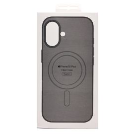 Чехол для Apple iPhone 16 Plus пластиковый MagSafe №4 <черный> (премиум)