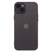 Чехол для Apple iPhone 15 Plus пластиковый с окантовкой <черный> ― OnlineBazar.su
