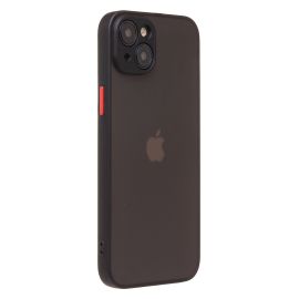 Чехол для Apple iPhone 15 Plus пластиковый с окантовкой <черный>