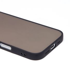 Чехол для Apple iPhone 17 пластиковый с окантовкой <черный>