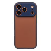 Чехол для Apple iPhone 17 Pro пластиковый с окантовкой <синий> ― OnlineBazar.su