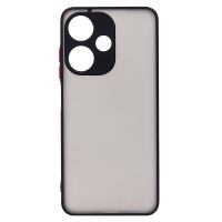 Чехол для Infinix Hot 30i (X669D) пластиковый с окантовкой <черный> ― OnlineBazar.su