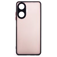 Чехол для Realme C55 пластиковый с окантовкой <черный> ― OnlineBazar.su