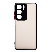 Чехол для Realme RMX3941 пластиковый с окантовкой <черный> ― OnlineBazar.su