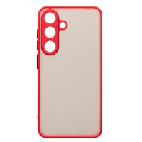Чехол для Samsung SM-S931B (Galaxy S25) пластиковый с окантовкой <красный> ― OnlineBazar.su