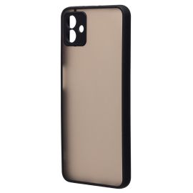 Чехол для Samsung SM-A045F (Galaxy A04) пластиковый с окантовкой <черный>